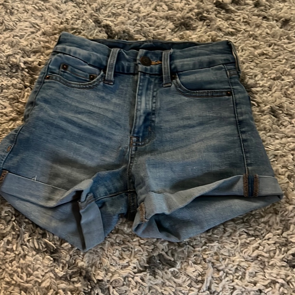 High rise Jean shorts from the brand arrow a.k.a. Aeropostale.